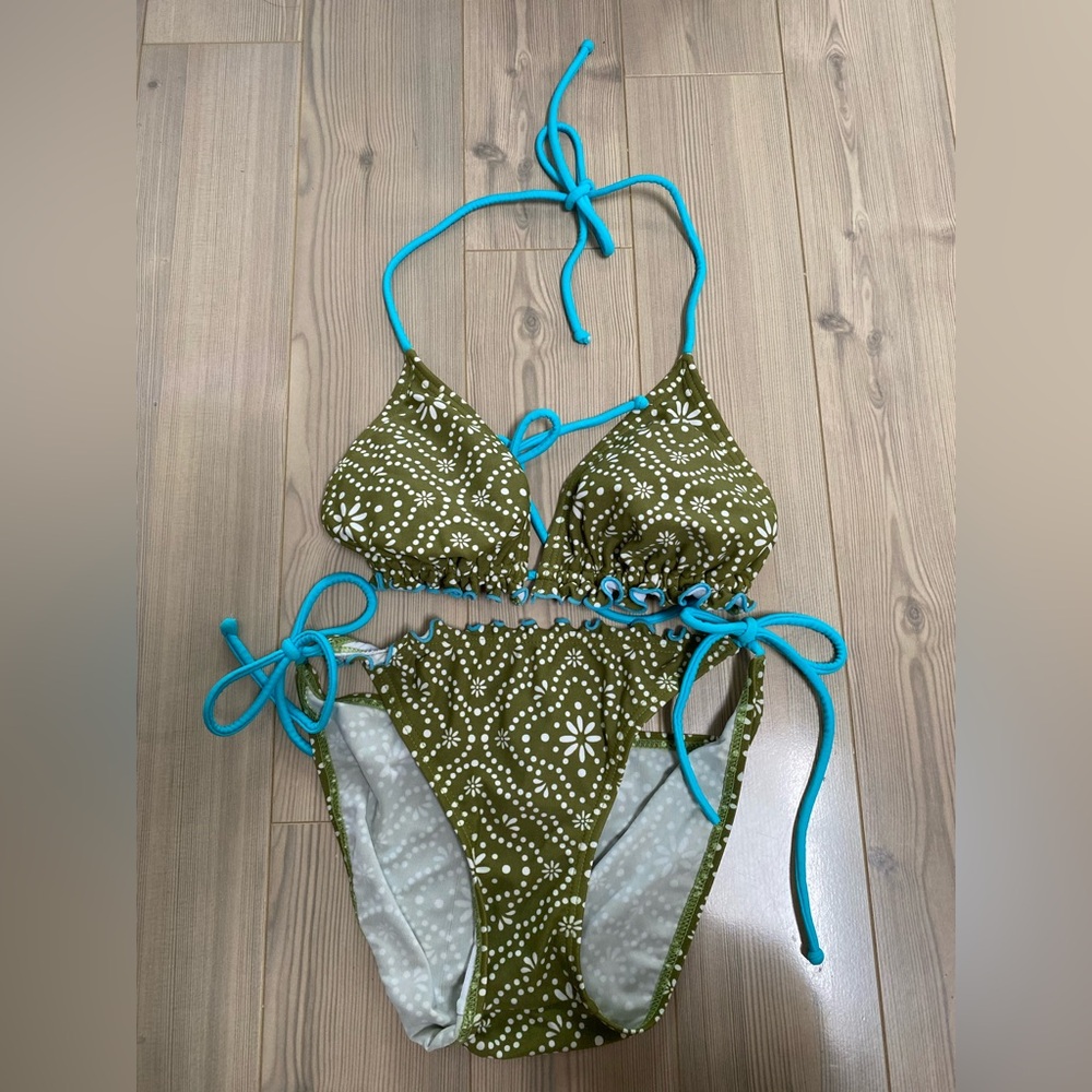 Printed String Bikini Set Sample